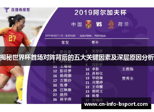 揭秘世界杯首场对阵背后的五大关键因素及深层原因分析
