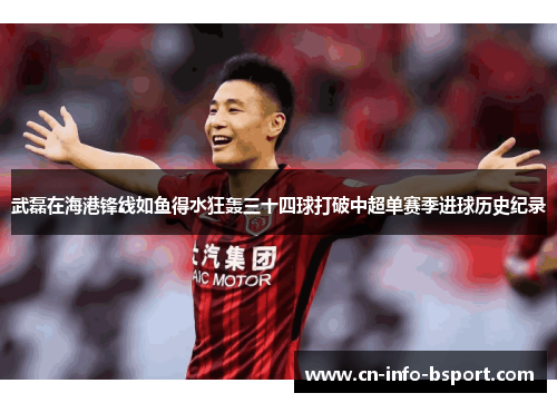 武磊在海港锋线如鱼得水狂轰三十四球打破中超单赛季进球历史纪录