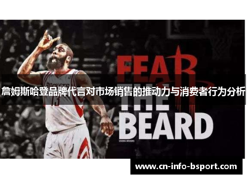 詹姆斯哈登品牌代言对市场销售的推动力与消费者行为分析